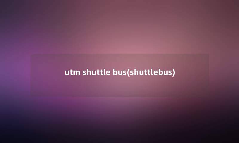 utm shuttle bus(shuttlebus)